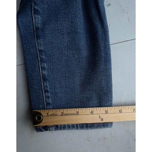 Good American GLSBP802T Women’s Stretch Denim High-Rise Distressed Jeans Sz 8/29 - Picture 10 of 12